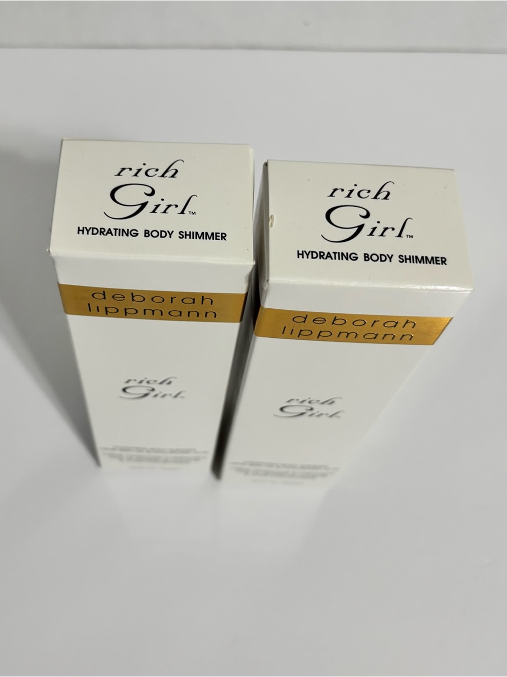 Deborah Lippmann Rich Girl Hydrating Body Shimmer Set of 2. 5oz/142g